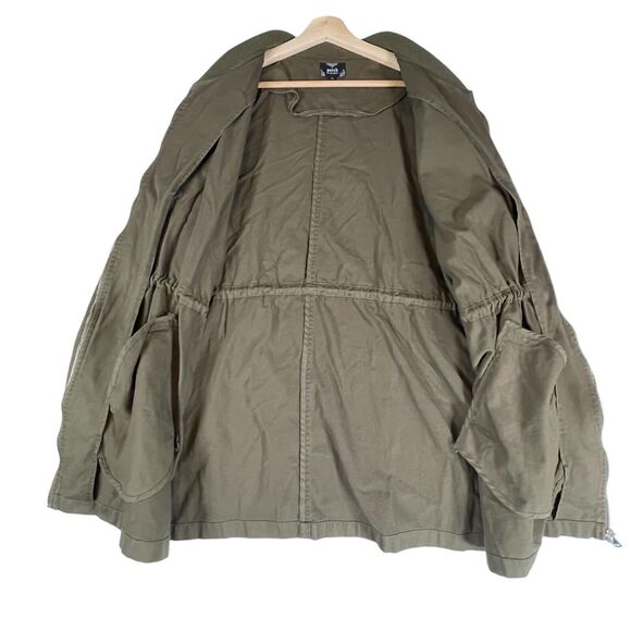 NWT Perch Blu Pepper Green Khaki Zip Utility Jacket Womens Plus Size 3XL Cotton - Picture 11 of 11